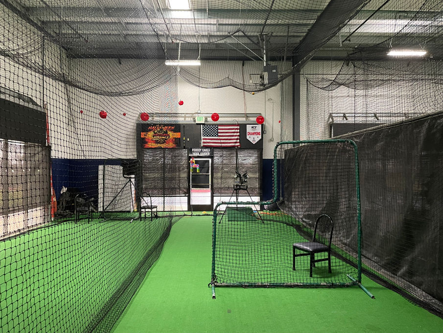 Rocklin batting cage lane at Better Baseball Training