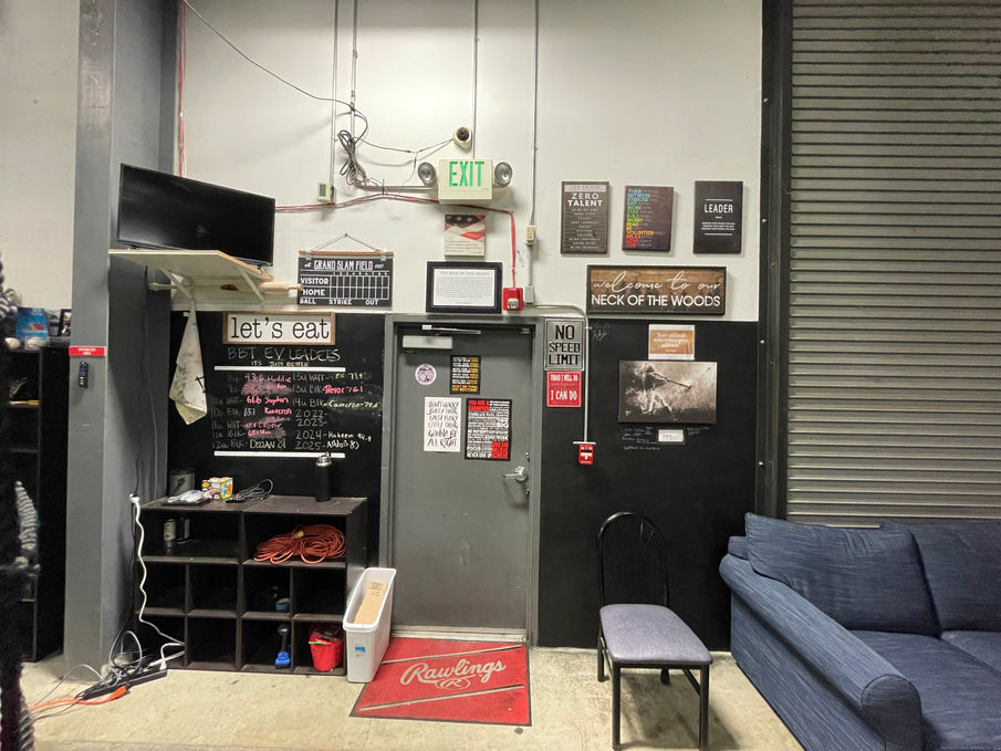 Rocklin training equipment and turf area