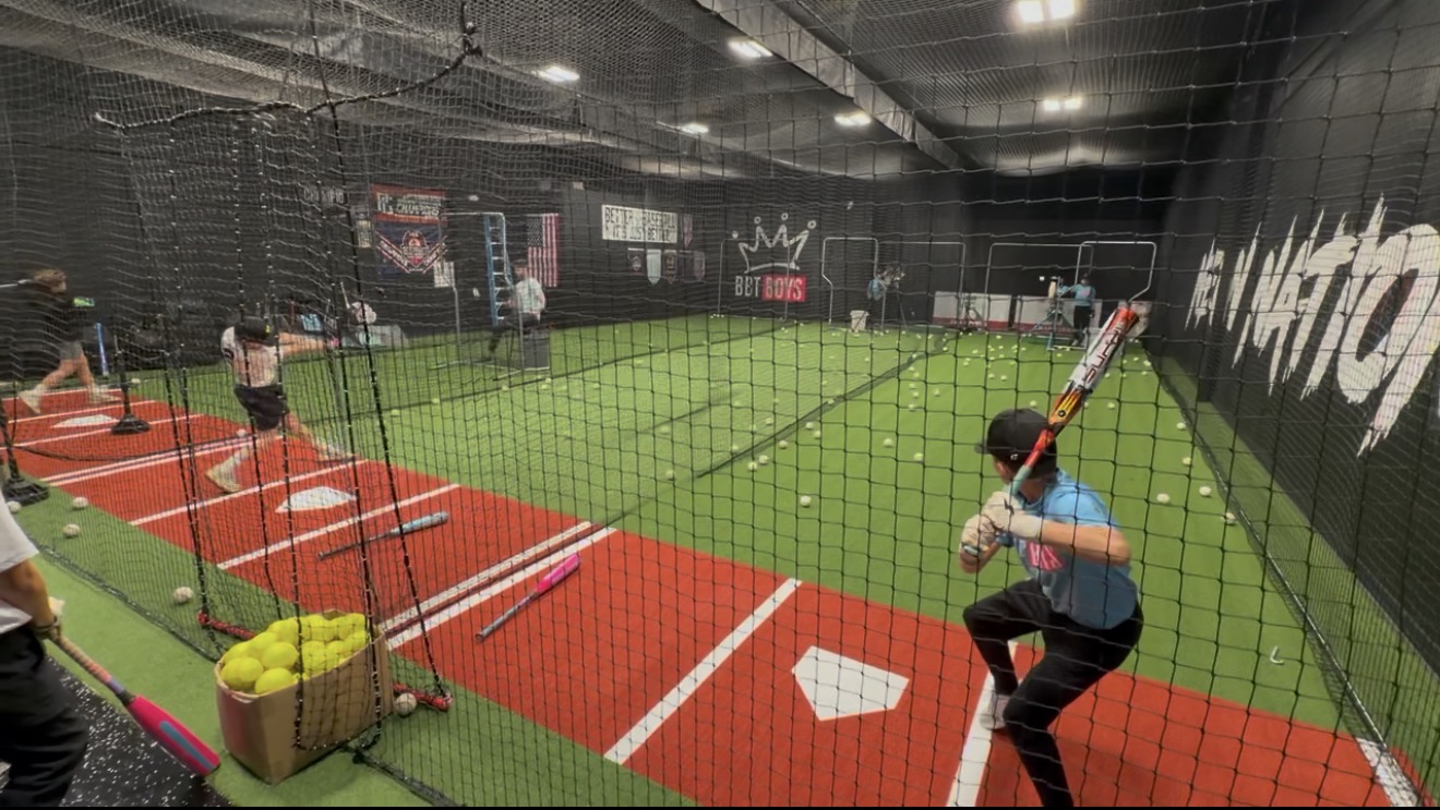 Hitting lesson reps at Better Baseball Training