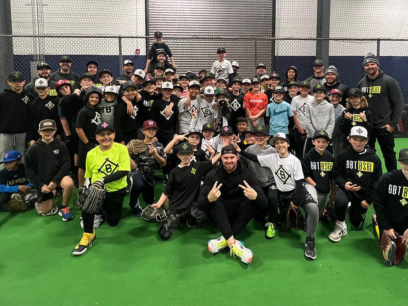 Better Baseball Training youth baseball team photo
